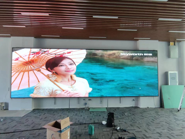 扶风P1.53led小间距屏安装案例